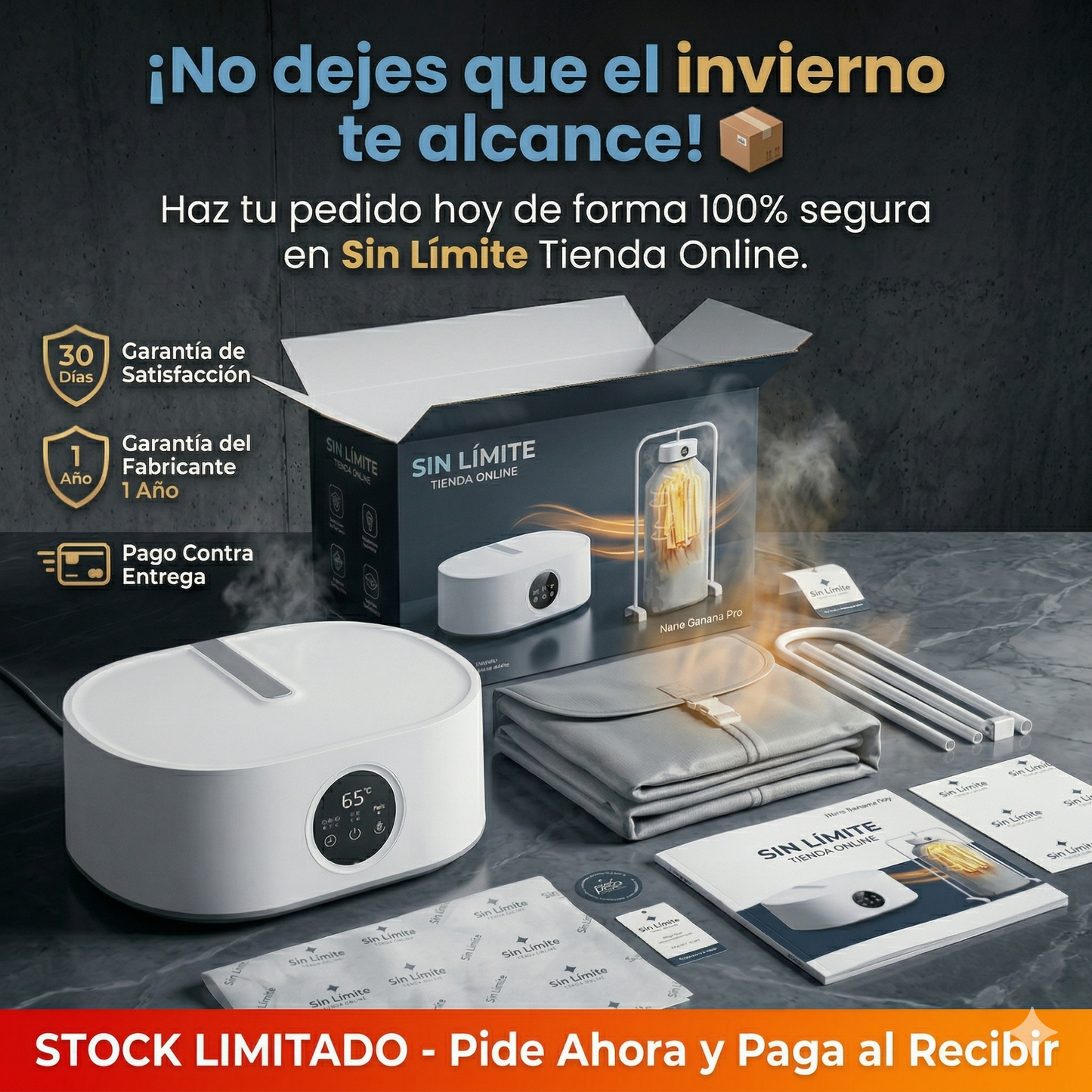 SECADORA DE ROPA PORTÁTIL 360°: ¡Tu ropa lista y sin arrugas en minutos!