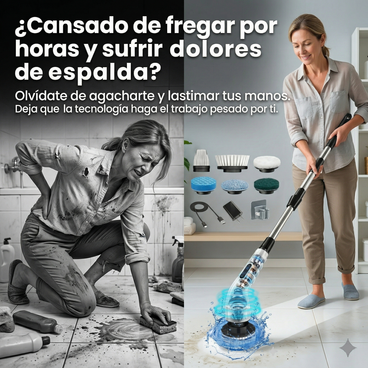El sistema de limpieza que está revolucionando los hogares - CEPILLO MULTIUSOS 9 EN 1