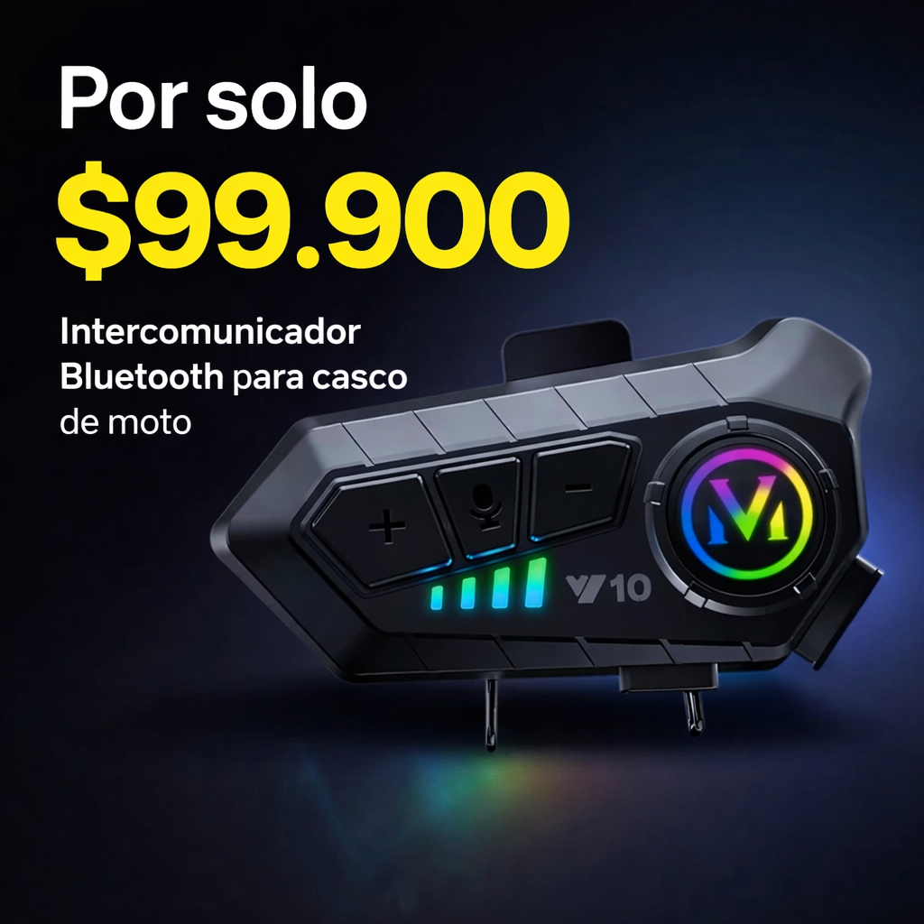 El copiloto inteligente que tu casco necesitaba - INTERCOMUNICADOR BLUETOOTH