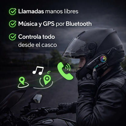 El copiloto inteligente que tu casco necesitaba - INTERCOMUNICADOR BLUETOOTH