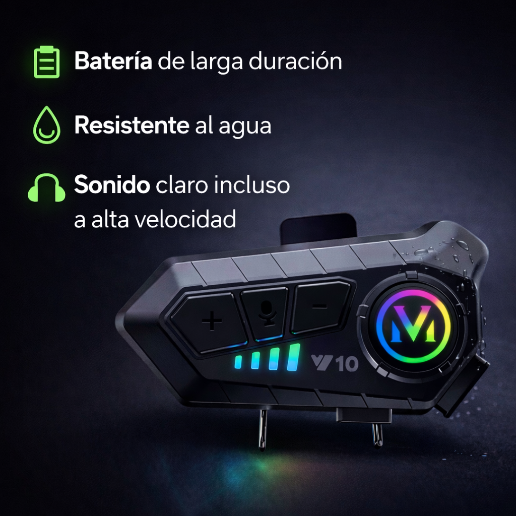 El copiloto inteligente que tu casco necesitaba - INTERCOMUNICADOR BLUETOOTH