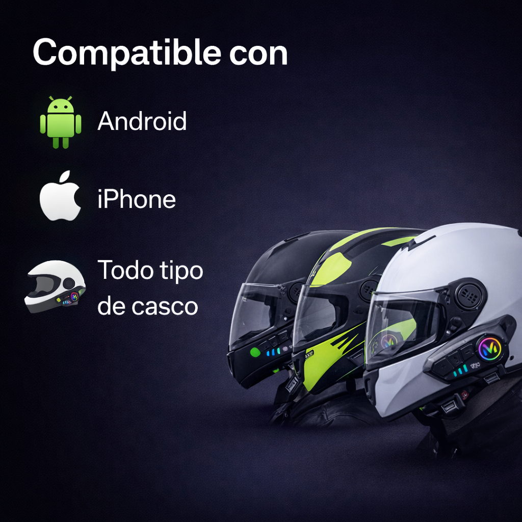 El copiloto inteligente que tu casco necesitaba - INTERCOMUNICADOR BLUETOOTH