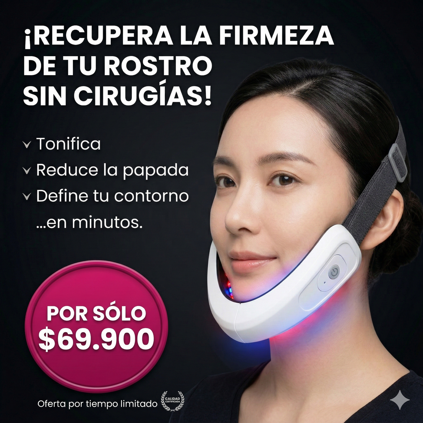 ¡Tu lifting facial sin cirugías ni agujas! - ELIMINA LA PAPADA Y FLACIDEZ EN MINUTOS