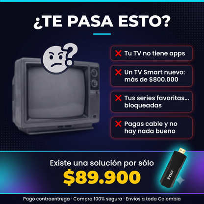 ¡Todo tu entretenimiento, a solo un clic de distancia! - TV STICK SMART 4K