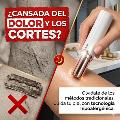 ¡Piel Perfecta en 60 Segundos, Donde Quiera que Estés! - DEPILADOR FACIAL PORTATIL