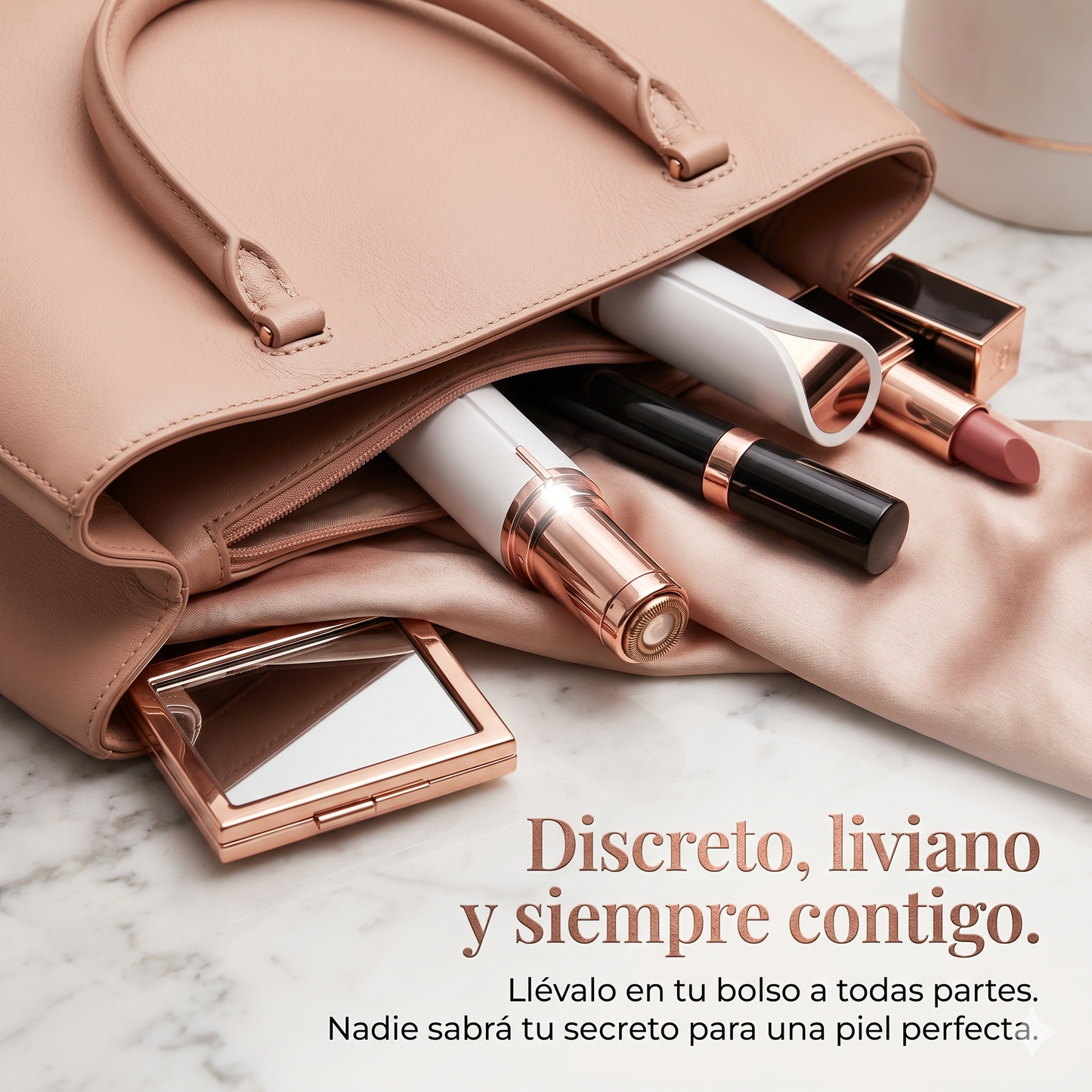 ¡Piel Perfecta en 60 Segundos, Donde Quiera que Estés! - DEPILADOR FACIAL PORTATIL