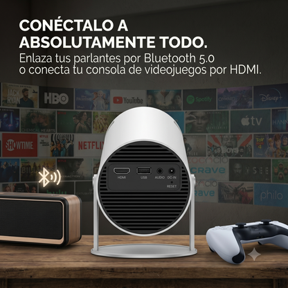 Proyector SmartVision Ultra HD - Tu Smart TV de 130" Portátil