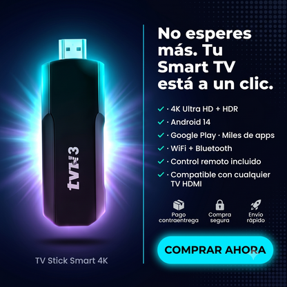 ¡Todo tu entretenimiento, a solo un clic de distancia! - TV STICK SMART 4K